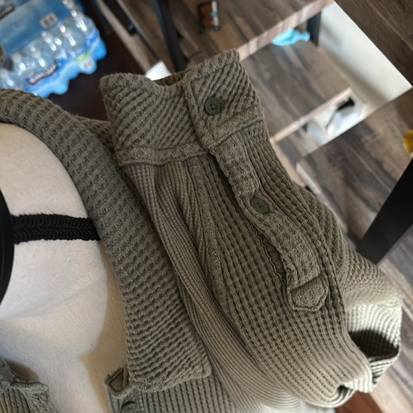 Aerie Anytime Waffle Oversized Shirt size XL - Picture 4 of 8